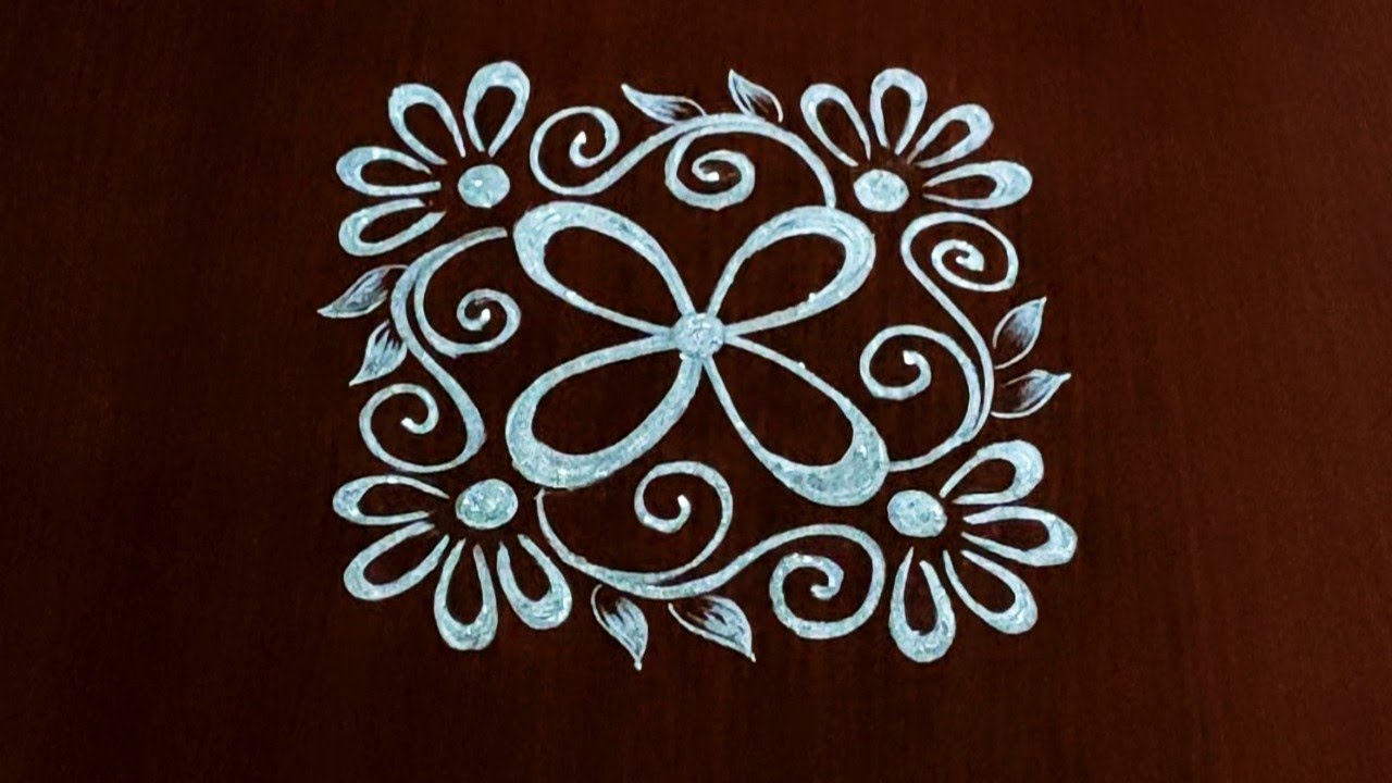 Chalk Rangoli Design 